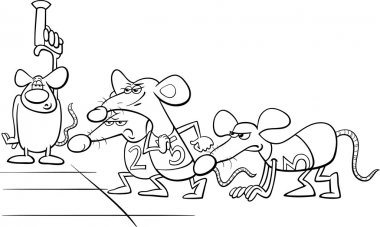 Rat race coloring book